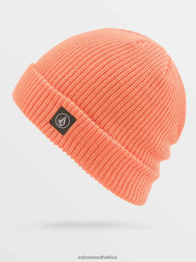 z0zr08972_coral_women_full_stone_beanie_volcom_accessories.jpg Z0ZR08972 Coral Women Full Stone Beanie Volcom Accessories - Image 1