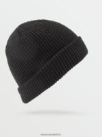 Z0ZR08979 Black Women Full Stone Beanie Volcom Accessories - Image 3