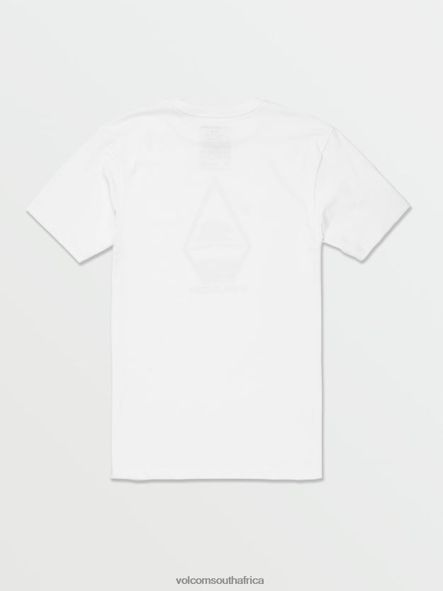 Z0ZR0897 White Men California Short Sleeve Tee Volcom Clothing - Image 2