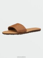 Z0ZR08986 Tan Women Simple Slide Sandals Volcom Footwear - Image 4