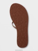 Z0ZR08988 Cognac Women New School II Sandals Volcom Footwear - Image 2