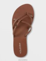 Z0ZR08988 Cognac Women New School II Sandals Volcom Footwear - Image 5