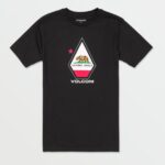 Z0ZR0898 Black Men California Short Sleeve Tee Volcom Clothing