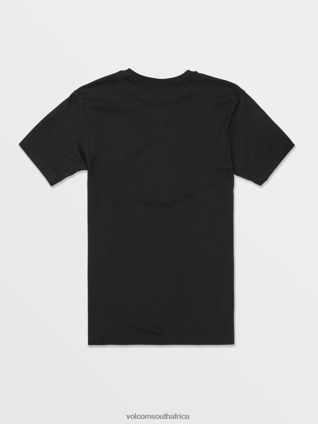 Z0ZR0898 Black Men California Short Sleeve Tee Volcom Clothing - Image 3