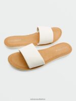 Z0ZR08990 White Women Simple Slide Sandals Volcom Footwear - Image 6