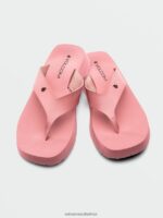 Z0ZR08993 Desert Pink Women Not Ur Moms Platform Sandals Volcom Footwear