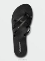 Z0ZR08996 Black Out Women New School II Sandals Volcom Footwear - Image 5