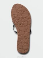 Z0ZR08998 Black Women New School II Sandals Volcom Footwear - Image 3