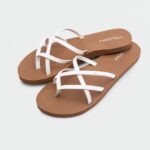 Z0ZR08999 White Women New School II Sandals Volcom Footwear
