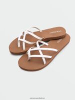 Z0ZR08999 White Women New School II Sandals Volcom Footwear
