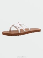 Z0ZR08999 White Women New School II Sandals Volcom Footwear - Image 6