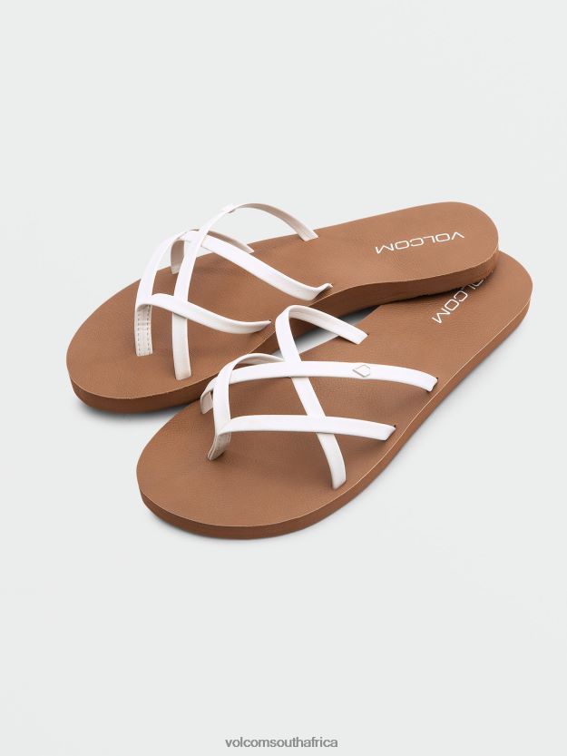 z0zr08999_white_women_new_school_ii_sandals_volcom_footwear.jpg Z0ZR08999 White Women New School II Sandals Volcom Footwear - Image 1
