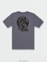 Z0ZR0899 Dark Slate Men Utah Short Sleeve Tee Volcom Clothing - Image 3
