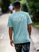 Z0ZR089 Cali Blue Heather Men Venice Short Sleeve Tee Volcom Clothing - Image 2
